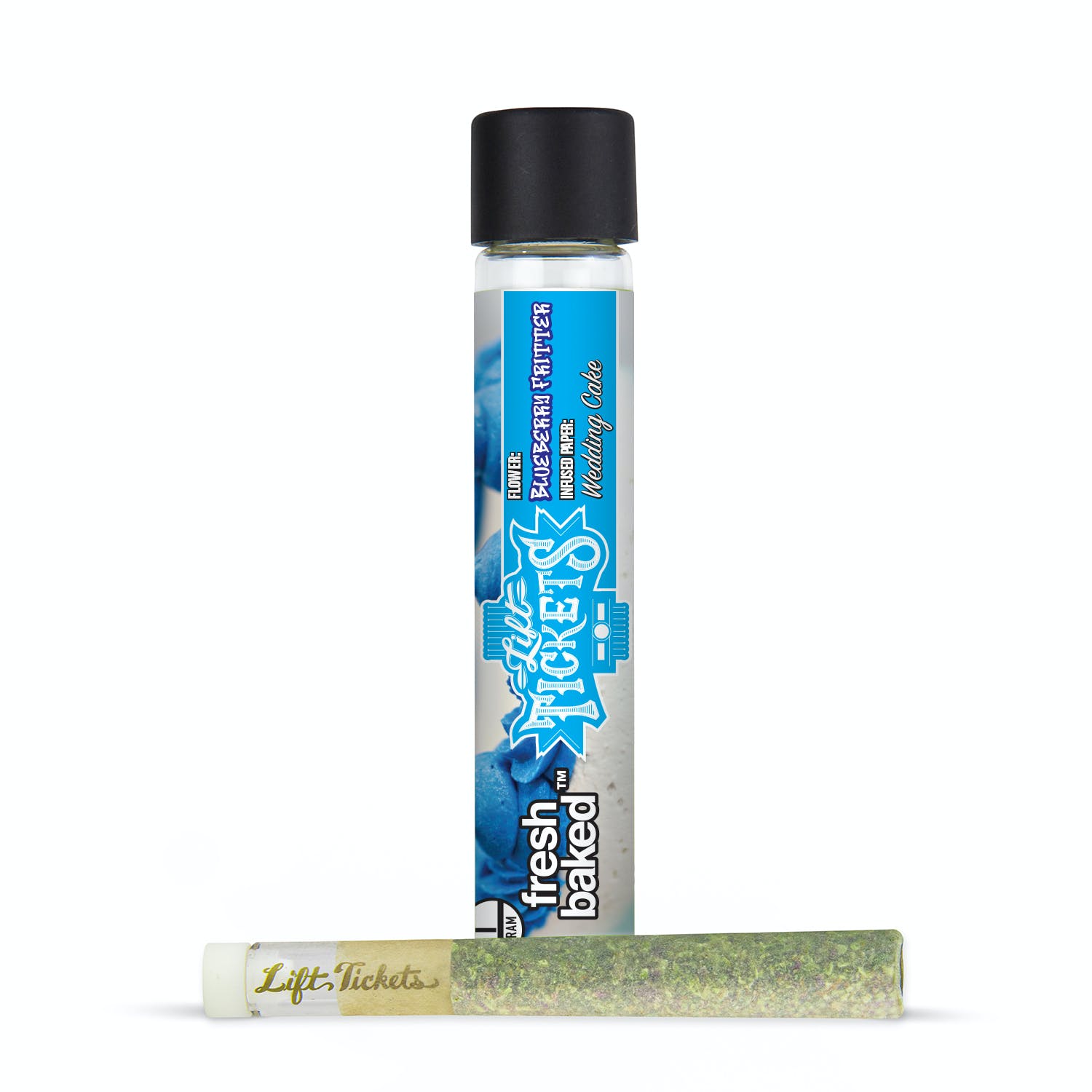 Blueberry Fritter X Wedding Cake - 1G Infused Preroll